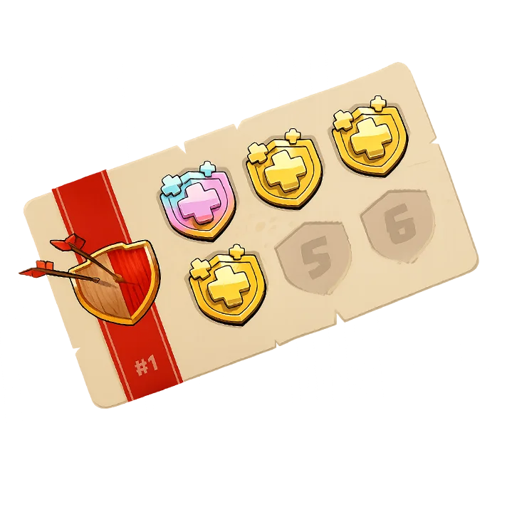 Gold Pass Stamp Card